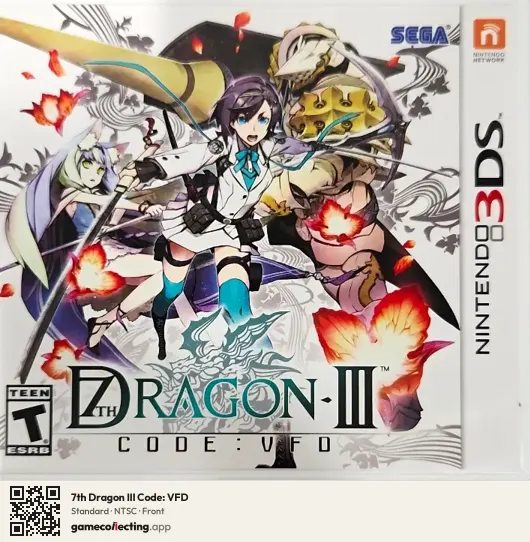 7th Dragon III Code: VFD Nintendo 3DS, NTSC box front
