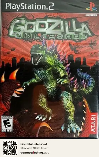 Godzilla Unleashed PlayStation 2, NTSC box front