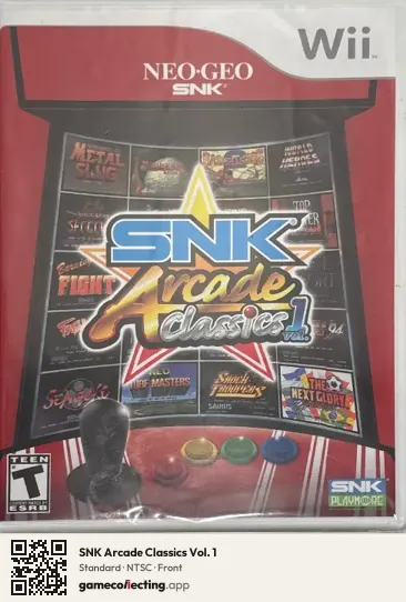 SNK Arcade Classics Vol. 1 Nintendo Wii, NTSC box front