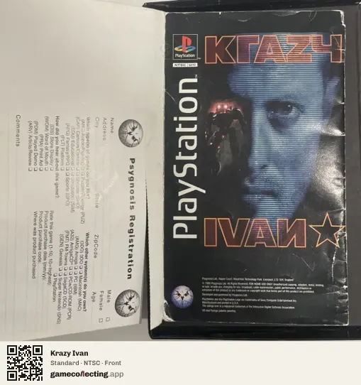 Krazy Ivan PlayStation, NTSC box front