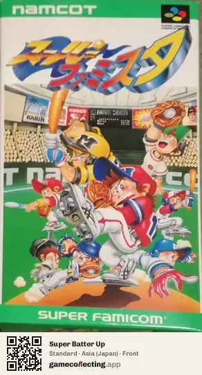 Super Batter Up Super Nintendo Entertainment System, Asia box front