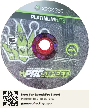Need for Speed: ProStreet Xbox 360, NTSC disc