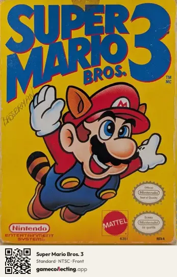 Super Mario Bros. 3 Nintendo Entertainment System, NTSC box front