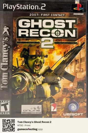 Tom Clancy's Ghost Recon 2 PlayStation 2, NTSC box front