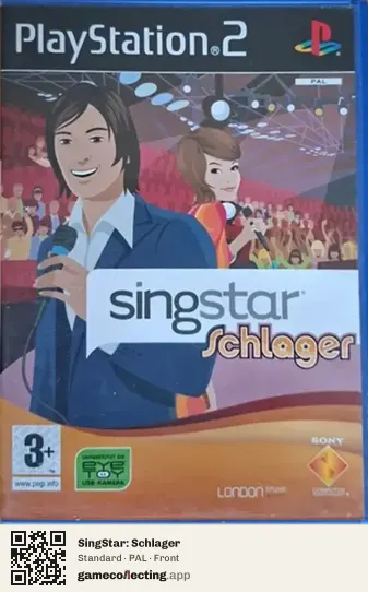 SingStar: Schlager PlayStation 2, PAL box front