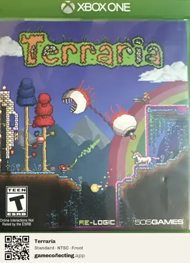 Terraria Xbox One, NTSC box front
