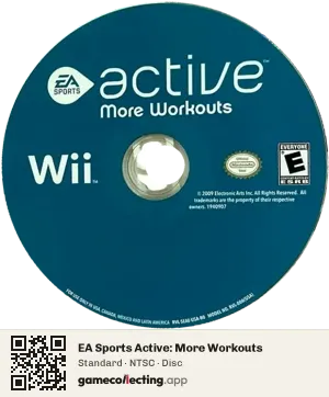 EA Sports Active: More Workouts Nintendo Wii, NTSC disc