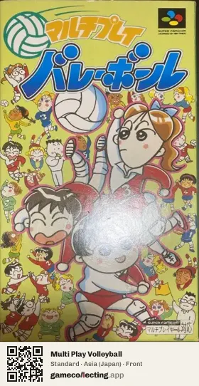 Multi Play Volleyball Super Nintendo Entertainment System, Asia box front