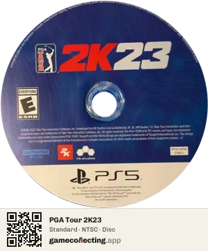PGA Tour 2K23 PlayStation 5, NTSC disc