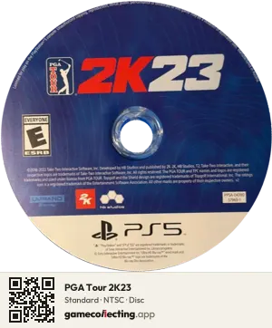 PGA Tour 2K23 PlayStation 5, NTSC disc