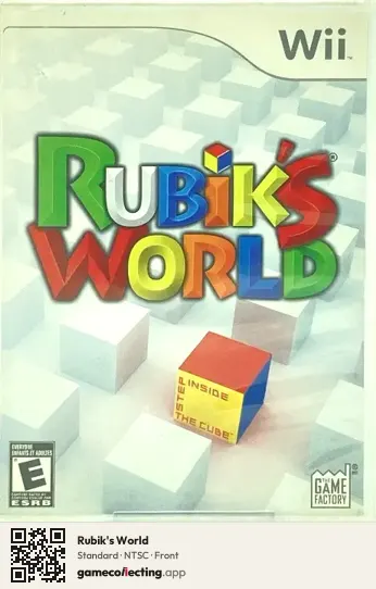 Rubik's World Nintendo Wii, NTSC box front