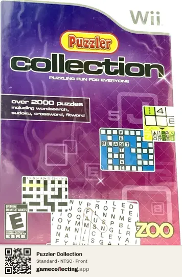 Puzzler Collection Nintendo Wii, NTSC box front
