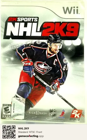 NHL 2K9 Nintendo Wii, NTSC box front