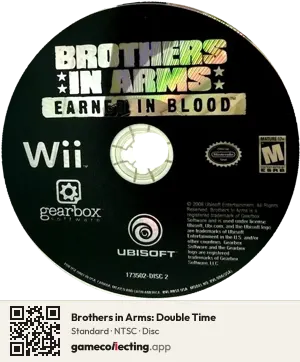 Brothers in Arms: Double Time Nintendo Wii, NTSC disc
