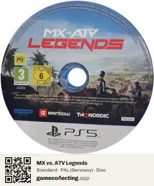 MX vs. ATV Legends PlayStation 5, PAL disc