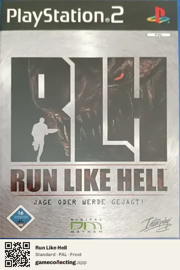 Run Like Hell PlayStation 2, PAL box front