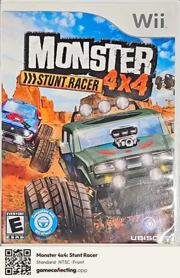 Monster 4x4: Stunt Racer Nintendo Wii, NTSC box front