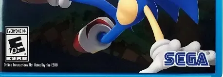 Sonic Lost World, the ESRB box on its front