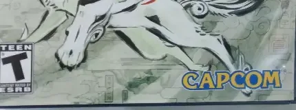 Ōkami, the ESRB box on its front