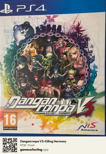 Danganronpa V3: Killing Harmony PlayStation 4, NTSC box front