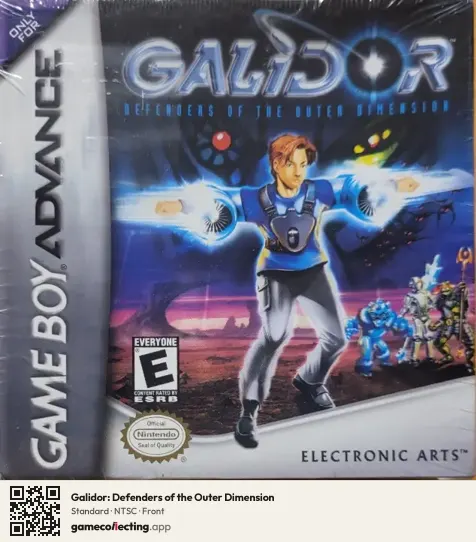 Galidor: Defenders of the Outer Dimension Game Boy Advance, NTSC box front