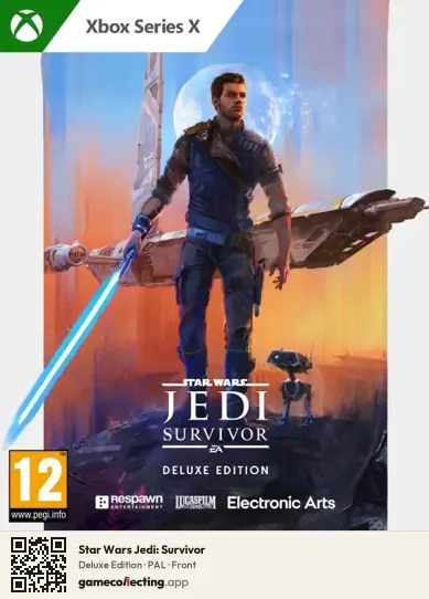 Star Wars Jedi: Survivor Xbox Series X, PAL box front