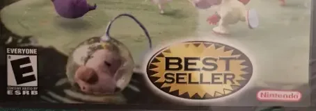 Pikmin 2, the ESRB box on its front