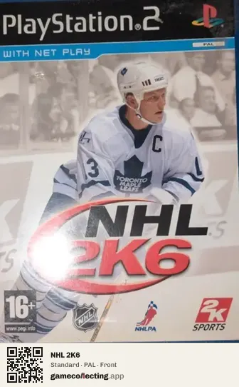 NHL 2K6 PlayStation 2, PAL box front