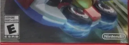 Mario Kart 8, the ESRB box on its front