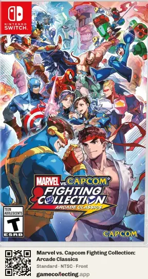 Marvel vs. Capcom Fighting Collection: Arcade Classics Nintendo Switch, NTSC box front