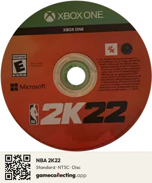 NBA 2K22 Xbox One, NTSC disc