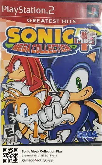 Sonic Mega Collection Plus PlayStation 2, NTSC box front