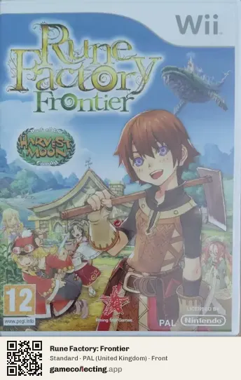 Rune Factory: Frontier Nintendo Wii, United Kingdom box front
