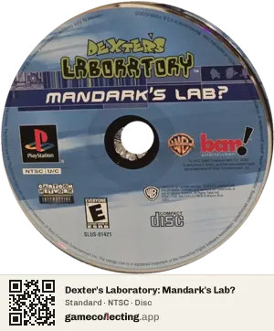 Dexter's Laboratory: Mandark's Lab? PlayStation, NTSC disc