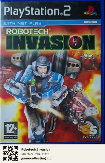 Robotech: Invasion PlayStation 2, PAL box front