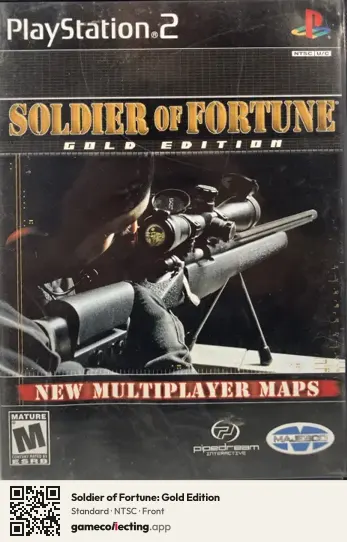 Soldier of Fortune: Gold Edition PlayStation 2, NTSC box front