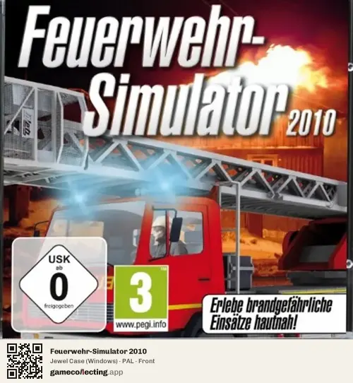 Feuerwehr-Simulator 2010 Computer, PAL box front