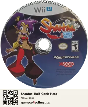 Shantae: Half-Genie Hero Nintendo Wii U, NTSC disc