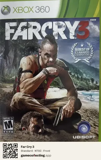 Far Cry 3 Xbox 360, NTSC box front