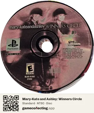 Mary-Kate and Ashley: Winners Circle PlayStation, NTSC disc