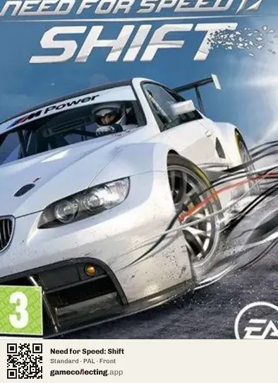 Need for Speed: Shift PlayStation 3, PAL box front