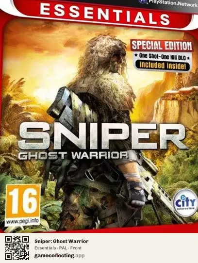 Sniper: Ghost Warrior PlayStation 3, PAL box front