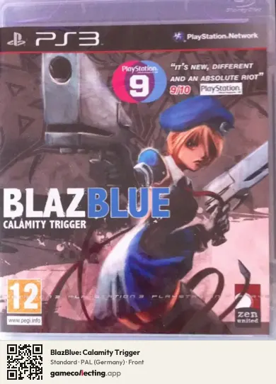 BlazBlue: Calamity Trigger PlayStation 3, Germany box front