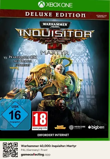 Warhammer 40,000: Inquisitor: Martyr Xbox One, Germany box front