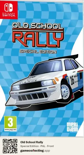 Old School Rally Nintendo Switch, PAL box front