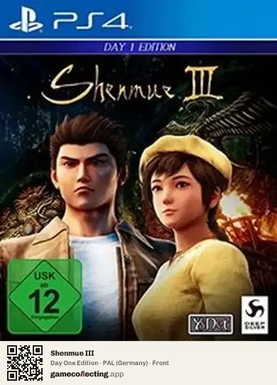 Shenmue III PlayStation 4, Germany box front