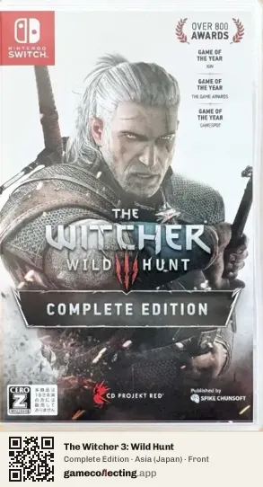 The Witcher 3: Wild Hunt Nintendo Switch, Asia box front