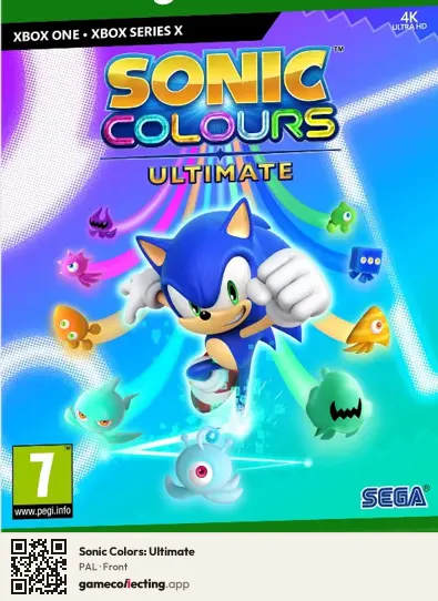 Sonic Colors: Ultimate Xbox One, PAL box front