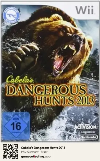 Cabela's Dangerous Hunts 2013 Nintendo Wii, Germany box front