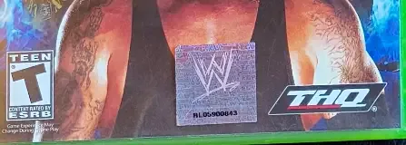 WWE SmackDown vs. Raw 2008, the ESRB box on its front
